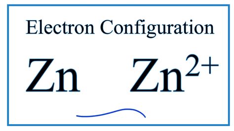 zn2+ electronic configuration